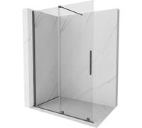 Mexen Velar mampara de ducha corredera Walk-in 150 x 200 cm, transparente 8 mm, gris mate cepillado - 871-150-000-03-66 24003 5905315214935