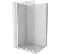 Mexen Velar mampara de ducha corredera Walk-in 80 x 200 cm, transparente 8 mm, blanca - 871-080-000-03-20 23935 5905315214256