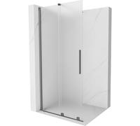 Mexen Velar mampara de ducha corredera Walk-in 90 x 200 cm, escarcha 8 mm, gun metal - 871-090-000-33-95 40398 5905315284136