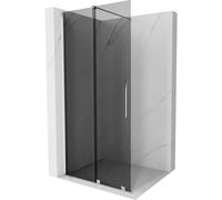 Mexen Velar mampara de ducha corrediza Walk-in 75 x 200 cm, grafito 8 mm, cromo - 871-075-000-43-01 40435 5905315284341