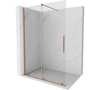 Mexen Velar mampara de ducha deslizante Walk-in 150 x 200 cm, transparente 8 mm, cobre cepillado - 871-150-000-03-65 23991 5905315214812