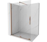 Mexen Velar mampara de ducha deslizante Walk-in 150 x 200 cm, transparente 8 mm, oro rosa - 871-150-000-03-60 23979 5905315214690