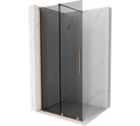 Mexen Velar panel de ducha corredizo Walk-in 100 x 200 cm, grafito 8 mm, cobre cepillado - 871-100-000-43-65 40582 5905315284983
