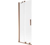 Mexen Velar paraván de ducha con 2 hojas correderas 75 x 150 cm, escarchado, oro rosa - 896-075-000-31-60 41273 5905315271723