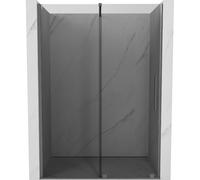 Mexen Velar puerta de ducha corredera 150 cm, grafito, metal cañón - 871-150-000-41-95 40107 5905315282798