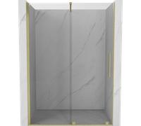 Mexen Velar puertas de ducha correderas 160 cm, transparentes, doradas cepilladas - 871-160-000-01-55 23873 5905315213501
