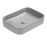 Mexen Vena lavabo sobre encimera 50 x 37 cm, gris claro mate - 22195061 16003 5907709158191