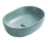 Mexen Viki lavabo de encimera 48 x 35 cm, verde claro mate - 21054848 21886 5907709156739