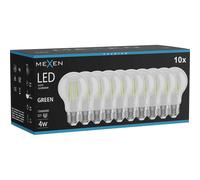 Mexen Vintis 10x bombilla LED de filamento E27, A60, 4W, 55 lm, verde - L150-E27-04XX-46x10 97662 5907931023410