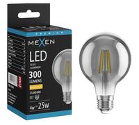 Mexen Vintis Bombilla LED filament E27, G80, 4W, Cálida - 2700K, 300 lm, humo - L155-E27-0427-70 94942 5905315980373