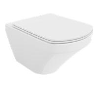 Mexen Vito inodoro Rimless con asiento delgado de caída lenta, duroplast, blanco brillante - 30174000 21376 5907709154452