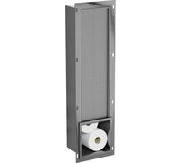 Mexen X-Wall-B revistero para papel higiénico, gris acero cepillado - 19E5 83847 5905315991065