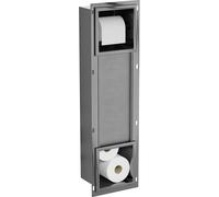 Mexen X-Wall-BP soporte para papel higiénico con dispensador, gris pistola cepillado - 19E4 83843 5905315991058