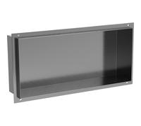 Mexen X-Wall-NR estante empotrado sin borde 45 x 20 cm, gris metálico cepillado - 19E1452010 83778 5905315990969