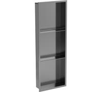 Mexen X-Wall-R estante empotrado con reborde y balda 90 x 30 cm, gris acero cepillado - 19E0903010S 83745 5905315990921