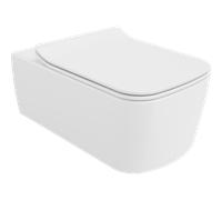 Mexen York taza de inodoro Rimless con asiento de cierre suave slim, duroplast, blanco brillo - 30114000 38648 5903163384107