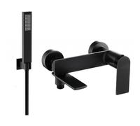 Mexen Zero R02 grifo de bañera con conjunto de ducha, negro - 7113R02-70 5854 5907709199910