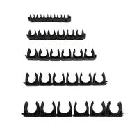 MEXEWORD 1 Abrazadera de Tubo de 4, 6, 8, 10 y 12 mm, Soporte for Tubo de Agua, Conector de Manguera Blanda, Accesorios de Abrazadera, Clip.(Negro,8mm)