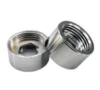 MEXEWORD Adaptador de Grifo de Rosca Hembra F24 de 16, 18, 19, 20, 22 y 24 1/2" for aireador de Cocina y baño, Conector de Cinta de unión de latón.(F24 X F18)