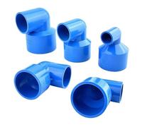 MEXEWORD Conector de Codo Reductor de PVC Azul de 20 a 63 mm for tubería de riego de jardín, Junta Reductora for acuarios.(32x20mm)