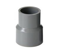 MEXEWORD Conector de PVC Gris 20/25/32/40/50/63/75/90/110/125/160/200 mm Conector Reductor Recto Unión de conexión de Tubo de tubería de Agua(40-20mm)