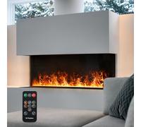 Mexhom Vapor de Agua-Chimenea, 3D Llama eléctrica Chimenea, 180cm Sin Calor