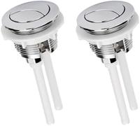 MEXWLOP Reemplazo de botón de descarga de inodoro, 2 uds., 60Mm, doble | pulsador, válvula Universal, fácil instalación, cabeza redonda
