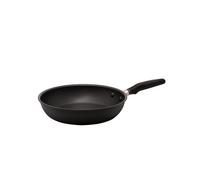 Meyer Accent Series - Sartén antiadherente de 26 cm, sartén de inducción profunda con asas ergonómicas de silicona, apta para horno y lavavajillas, utensilios de cocina duraderos, color negro mate