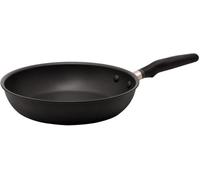 Meyer Accent Series - Sartén antiadherente de 28 cm, sartén grande para inducción con asas ergonómicas de silicona, apto para horno y lavavajillas, utensilios de cocina duraderos, negro mate,
