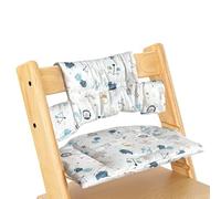MeYuxg Cojín de asiento para trona Stokke Tripp Trapp, juego de asiento antideslizante, cojín suave extraíble para bebés, algodón orgánico para trona (océano)