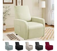 MeYuxg Funda para sillón, Fundas de sillón con Bolsillos, Funda de sillón de 1 Plaza, 4 Piezas Todo Incluido Impermeable elástica Protector de sillón para sillones de Relax, sillones de televisión
