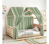 MeYuxg Set Dosel para Cama Casa, 2 Piezas Dosel Cama de Muselina, Baldaquín de Tela para Cama Infantil Niña Niño Habitación Infantil, Decoración Habitación Infantil Baldaquín, 67An x 270Al cm