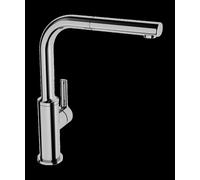 Mezclador de cocina HANSA HANSARONDA, de accionamiento lateral, 1 chorro, caño giratorio/extensible, proyección: 217 mm, 54912273