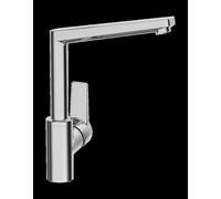 Mezclador de cocina HANSA HANSATWIST, de accionamiento lateral, giratorio, proyección: 193 mm, 09202203, Color: cromado