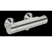 Mezclador de ducha HANSA HANSAMICRA, con dispositivo de seguridad, función ecológica, conexiones de agua fría/caliente intercambiables, 58152171