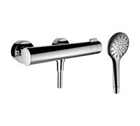 Mezclador de ducha TwinPlus de LAUFEN, visto, termostato, 1 consumidor, incl. teleducha/manguera de ducha, HF905451100600