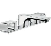 Mezclador de lavabo de 3 agujeros hansgrohe AXOR Urquiola DN15 con placa, 11040000, Color: cromado