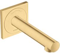 Mezclador de lavabo electrónico hansgrohe AXOR Uno empotrado, montaje en pared 160, proyección 225mm, 45110250, Color: Óptica de oro cepillado