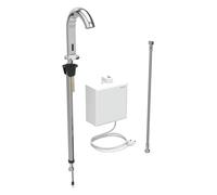 Mezclador de lavabo Geberit Piave, 167 mm de proyección, alimentación de red, sin mezclador, con caja funcional de montaje en superficie, 116161211, Color: cromado brillante - CM