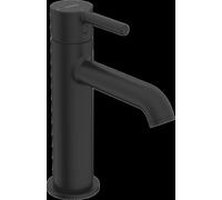 Mezclador de lavabo HANSA HANSAVANTIS Style, arranque en frío, sin juego de desagüe, proyección 133 mm, negro mate, 5437220733006