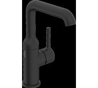 Mezclador de lavabo HANSA HANSAVANTIS Style, Bluetooth, 3V, híbrido, sin juego de desagüe, proyección 147mm, 5460220933, Color: negro mate