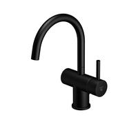 Steinberg 100 - Grifo de lavabo, con desagüe, negro mate 100 1500 S