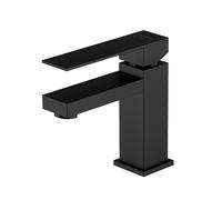 Mezclador de lavabo Steinberg serie 160, sin desagüe, proyección 120 mm, altura 164mm, 1601010S, Color: Negro