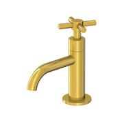 Mezclador de lavabo Steinberg serie 250, agua fría, sin desagüe, proyección de 100 mm, 2502500BG, Color: Oro cepillado