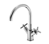 Mezclador de lavabo Steinberg serie 250, giratorio, bimando, con juego de desagüe, proyección de 155 mm, 2501500, Color: cromado