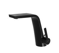 Mezclador de lavabo Steinberg Serie 260, con juego de desagüe, proyección de 158 mm, 26010001S, Color: negro mate