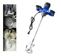 Mezclador de Mortero 2600W, 1700RPM, 6 Velocidades Variables, Hormigonera Batidor de Pintura, Varilla espiral M14 para Mortero Ø 120mm, para Cemento, Yeso, Mezclar Pintura, Colores, Hormigón, Forraje