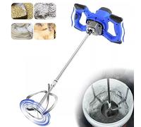 Mezclador de Mortero 2600W,Malaxeur Mortier Colle de Hormigón Eléctrico, Agitador M14 Ajustable, 6-Velocidad Variable Mezclador Eléctrico, Lechada de Cemento, Hormigón，Pintura