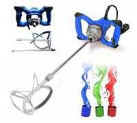 Mezclador de mortero para hormigón, 2600 W, velocidad de 0-1500 rpm, varilla M14, mezclador ergonómico, agitador para pintura, yeso, pavimento, mortero