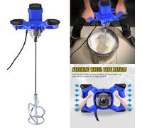 Mezclador de paleta portátil de 2600W, herramienta eléctrica de agitación de 6 velocidades ajustables para mortero, lechada, pintura, cemento y yeso